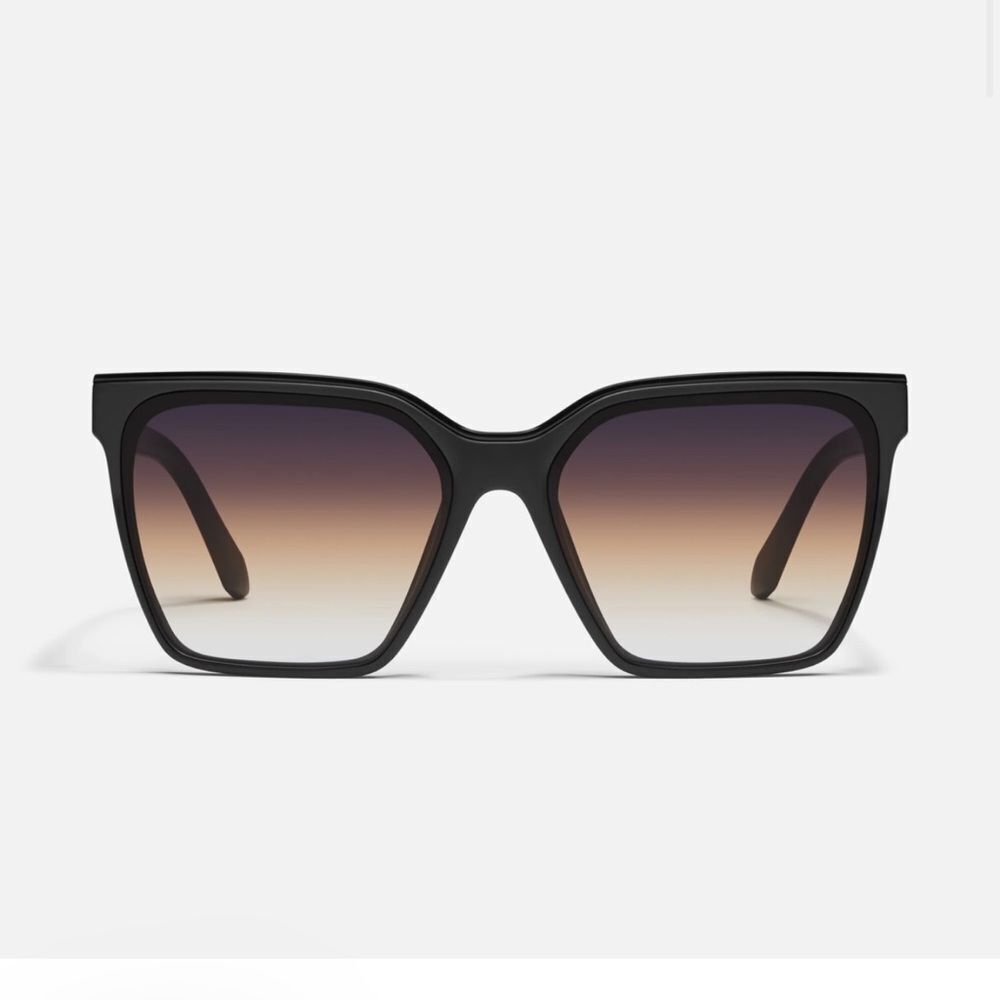 Quay Australia Black Frame Gradient Brown Lens Sunglasses